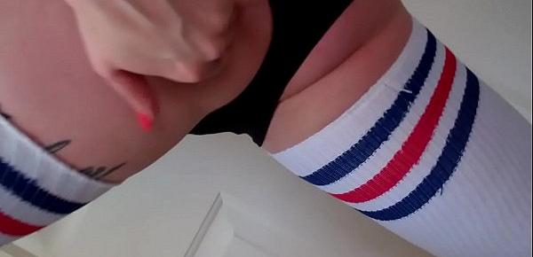  Thick Amateur Alt Girl In Thigh High Socks